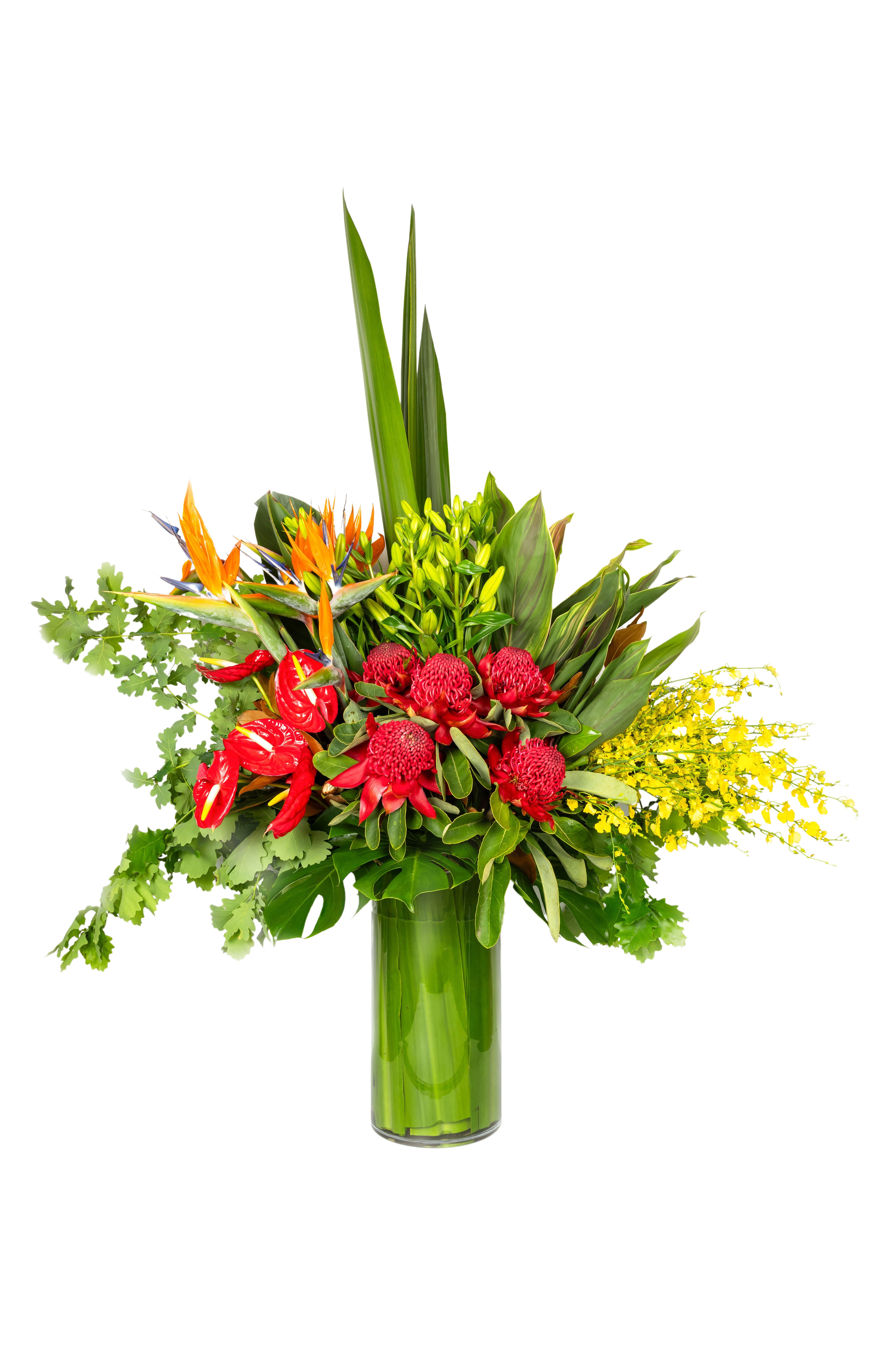 Large flora arrangement in a vase Panache Flowers